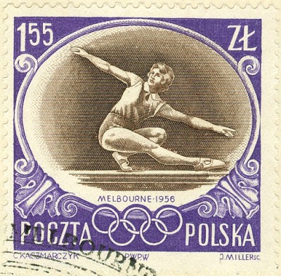 Polen 1956 Sportturnen Schwebebalken.jpg