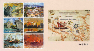 Albanien 2023 - MiNr. Hafen Durres, Portolankarte 1455 Bartolomeo Trincherio di Pareto.jpg (136.68 KiB) 1040-mal betrachtet Albanien 2023 - MiNr. Hafen Durres, Portolankarte 1455 Bartolomeo Trincherio di Pareto.jpg