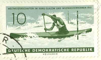 DDR 1961 MiNr. Kajak - Slalom  -1.jpg