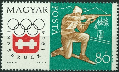 Ungarn 1964 Biathlon kniend Schießen.jpg