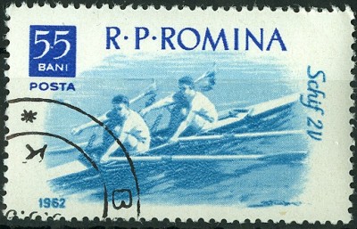 Rumänien 1962 MiNr. Rudern Doppelzweier.jpg