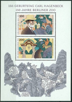 Bund 1994 MiNr. 1734-1735, Block 28, 150 Jahre berliner ZOO.jpg