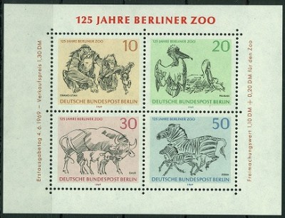 Berlin 1969 MiNr. 338-341, Block 2, 125 Jahre Berliner ZOO -1.jpg