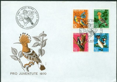 Schweiz 1970, MiNr. , Wiedehof, FDC.jpg