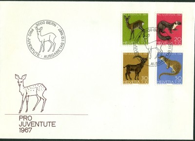 Schweiz 1967, MiNr. Steinbock -2.jpg