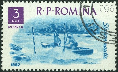 Rmänien 1962 MiNr. KanuSlalom Zweier-Canadier C2.jpg