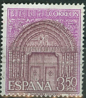 Spanien 19x, MiNr. , Kirche St. Maria Sanguesa-Navarra.jpg