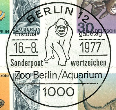 Berlin 1977, MiNr. 552-555, ZOO Berlin ETB ESSt.jpg