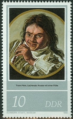 DDR 1980, MiNr. 2543, Franz Hals, 10 Pfennig, lachender Knabe mit Föte.jpg