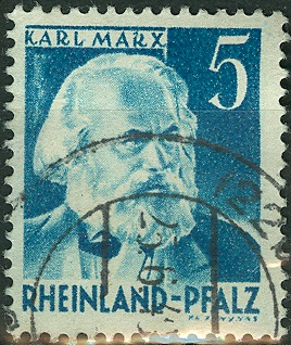 Alliierte Bestzung, FranzZone, RheinlandPfalz, MiNr. 34, KMarx.jpg