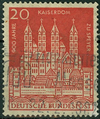 Bund 1961, MiNr. 366, Kaiserdom zu Speyer.jpg