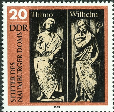 DDR 1983, MiNrn. 2808, StifterFiguren Naumburger Dom, Naumburger Meister -2.jpg