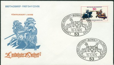 Bund 1975, MiNr. , Landshuter Hochzeit FDC.jpg
