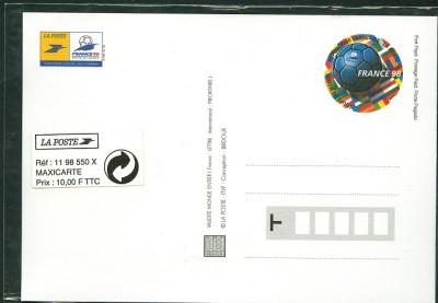 Frankreich 1998, MiNr. , Fußball '98 -2.jpg