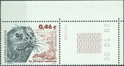 St.Pierre et Miquelon 2002, MiNr. , Seehund.jpg