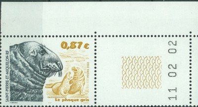St.Pierre et Miquelon 2002, MiNr. , Kegelrobbe.jpg