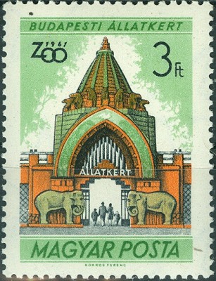 Ungarn 1961, MiNr. 1736A, ZOO BudaPest -3Forint.jpg