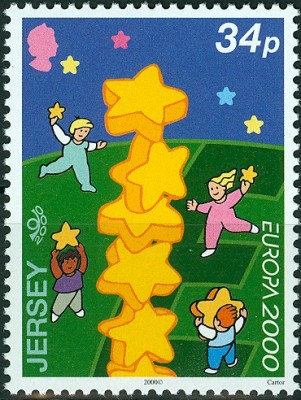 Jersey 2000, MiNr. 923, Europa2000, 34p.jpg