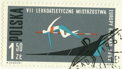 Polen 1962, MiNr. 1342A, Hochsprung Schere oder Bauchwälzer.jpg