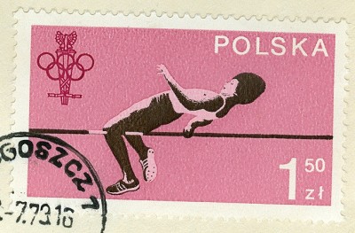 Polen 1977, MiNr. 2613, Hochsprung Flop.jpg