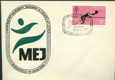Polen 1979, MiNr. 2613, Hochsprung Flop, FDC-2.jpg
