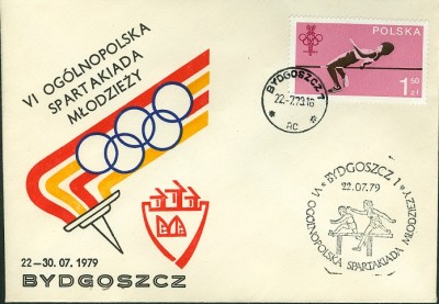 Polen 1979, MiNr. 2613, Hochsprung Flop, FDC-1.jpg