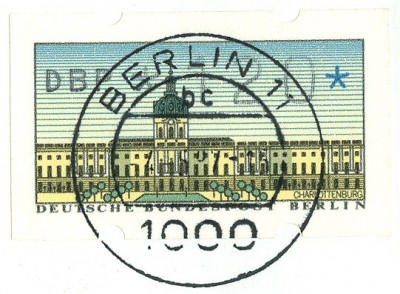 Berlin 1987, AutomatenMarke MiNr.1, Ersttagsbeleg in die USA-2.jpg
