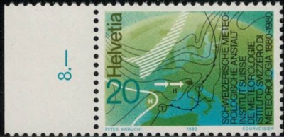 Schweiz Wetterkarte 100 Jahre Schweizerische Meteorologische Anstalt Zürich31032016.jpg