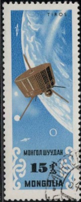 Mongolei Erforschung des Weltalls Tiros-Wettersatellit 1964 Minr 36701042016.jpg