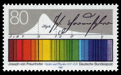 DBP_1987_1313_Joseph_von_Fraunhofer,_Sonnenspektrum.jpg